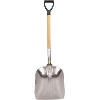 Scoop Shovel, Wood, Aluminum Blade, D-Grip Handle, 24-1/2" Length FMT Sales Ltd