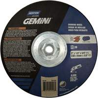 Meule soucoupes Gemini, 9" x 1/4", Arbre 5/8"-11, Oxyde d'aluminium, Type 28 FMT Sales Ltd
