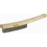 Brosse &agrave; r&eacute;curer industrielle &agrave; manche long, Acier inoxydable, 4 x 19 rangs de fils, Longueur 10-1/4" FMT Sales Ltd