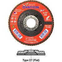 OVATION MEULE LAMELLE41/2X5/811 GRAIN36, 4-1/2" x 5/8"-11, Type 27, Grain 36, Zirconium FMT Sales Ltd