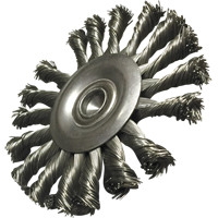 Brosses mont&eacute;es &agrave; fils nou&eacute;s circulaires, 3-1/2" dia., dia. Des fils 0,014", Tige 1/4" FMT Sales Ltd