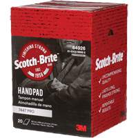 Scotch-Brite 7447 Hand Pads, Aluminum Oxide, 9" x 6", Very Fine Grit FMT Sales Ltd