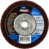 Meule abrasive non tiss&eacute;e &agrave; moyeu d&eacute;port&eacute; Rapid Blend, 4-1/2" dia., Grain 150-180, Oxyde d'aluminium FMT Sales Ltd