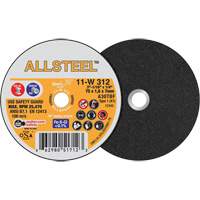 AllSteel Mini Cut-Off Wheel, 3" x 1/16", 1/4" Arbor, Type 1, Aluminum Oxide, 25470 RPM FMT Sales Ltd
