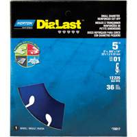 Meule &agrave; tronçonner Dialast RightCut, 5" x 0,05", Arbre de 7/8", Type 01/41, Losange, 12225 Tr/min FMT Sales Ltd