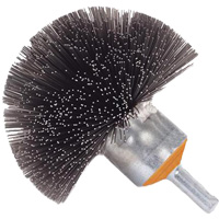 Brosse sph&eacute;rique mont&eacute;e &agrave; fils cr&ecirc;p&eacute;s, 1-1/2", Fils 0,008", Tige 1/4" FMT Sales Ltd
