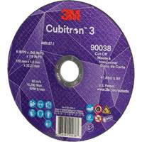 Cubitron 3 Cut-Off Wheel, 6" x 0.045", Type T27, Ceramic, 10200 RPM FMT Sales Ltd