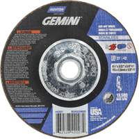 Gemini INOX/SS Right Angle Cut-Off Wheel, 4-1/2" x 3/32", 5/8"-11 Arbor, Type 27/42, Aluminum Oxide, 13580 RPM FMT Sales Ltd