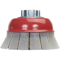 Brosse-boisseau en fil m&eacute;tallique serti avec grille de protection FMT Sales Ltd