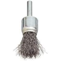Brosse &agrave; fils cr&ecirc;p&eacute;s avec moyeu, 3/4", Fils 0,006", Tige 1/4" FMT Sales Ltd