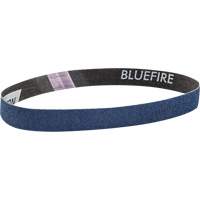 Courroie abrasive en tissu Bluefire, 3/4" la x 18" lo, Alumine de zirconium, Grain 120 FMT Sales Ltd