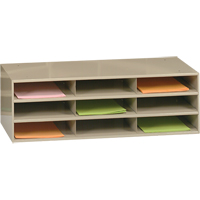 Data Organizers, Stationary, 9 Slots, Steel, 33-3/4" W x 11-5/8" D x 10-3/4" H FMT Sales Ltd