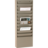 Literature Storage Racks, Stationary, 11 Slots, Steel, 13-1/4" W x 4-1/8" D x 36" H FMT Sales Ltd