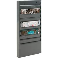 Literature Storage Racks, Stationary, 10 Slots, Steel, 13-1/8" W x 2" D x 26-1/4" H FMT Sales Ltd