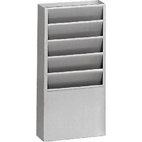 Literature Storage Racks, Stationary, 5 Slots, Steel, 9-3/4" W x 4-1/8" D x 21" H FMT Sales Ltd