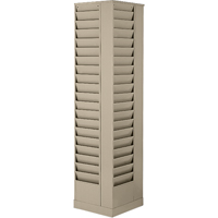 Literature Storage Racks, Rotating, 23 Slots, Steel, 14-1/8" W x 14-1/8" D x 66" H FMT Sales Ltd