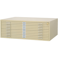 Classeurs en acier pour plans, 10 Tiroirs, 46-3/8" la x 35-3/8" p x 16-1/2" h FMT Sales Ltd