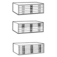 Classeurs en acier pour plans, 5 Tiroirs, 40-3/8" la x 29-3/8" p x 16-1/2" h FMT Sales Ltd