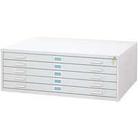 Classeurs En Acier Pour Plans-5 Tiroirs, 5 Tiroirs, 46-3/8" la x 35-3/8" p x 16-1/2" h FMT Sales Ltd