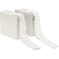 Attache en rondelle, Crochet, 1/2" dia., Adh&eacute;sif, Blanc FMT Sales Ltd