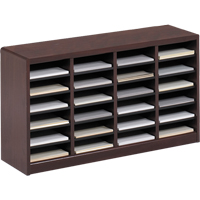 Casier &agrave; compartiments E-Z Stor pour documentation, Stationnaire, 24 fentes, Bois, 40" la x 11-3/4" p x 23" h FMT Sales Ltd