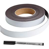 Write-On Magnetic Label, Magnetic, 600" L x 1" W FMT Sales Ltd