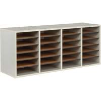 Casier &agrave; compartiments r&eacute;glable pour documentation, Stationnaire, 24 fentes, Bois, 39-1/4" la x 11-3/4" p x 16-1/4" h FMT Sales Ltd