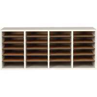 Casier &agrave; compartiments r&eacute;glable pour documentation, Stationnaire, 24 fentes, Bois, 39-1/4" la x 11-3/4" p x 16-1/4" h FMT Sales Ltd