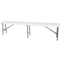 Banc pliant, Poly&eacute;thyl&egrave;ne, 72" lo x 12" la x 17" h FMT Sales Ltd