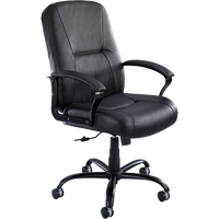 Serenity Big & Tall Chair, Leather, Black, 500 lbs. Capacity FMT Sales Ltd