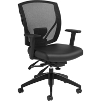 Multi-Tilter Arm Chairs, Vinyl, Black, 300 lbs. Capacity FMT Sales Ltd