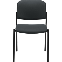Chaises sans accoudoirs empilables, Tissu, Hauteur 32", Capacit&eacute; 300 lb, Charbon FMT Sales Ltd