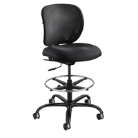 Vue Heavy-Duty Stool, Nylon, Black, 350 lbs. Capacity FMT Sales Ltd