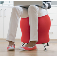Chaise sph&eacute;rique Zenergy, Tissu, Rouge, Capacit&eacute; 250 lb FMT Sales Ltd