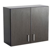 Modular Wall Cabinet, 30" H x 36" W x 15" D, 1 Shelves, Melamine, Asian Night/Black FMT Sales Ltd