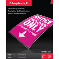 Swingline UltraClear Laminating Letter Pouches FMT Sales Ltd