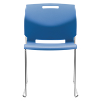 Chaise, Plastique, Hauteur 32-1/2", Capacit&eacute; 300 lb, Bleu FMT Sales Ltd