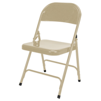 Chaise pliante, Acier, Beige, Capacit&eacute; 300 lb FMT Sales Ltd
