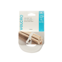 One-Wrap&reg; Fastener Tape, Hook & Loop, 12' x 3/4", Self-Grip, White FMT Sales Ltd