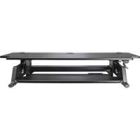 Poste de travail assis-debout Goya, Mod&egrave;le de bureau, 20" h x 42" la x 16" p, Noir FMT Sales Ltd