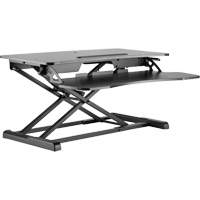 Poste de travail assis-debout Goya, Mod&egrave;le de bureau, 22" h x 31-1/2" la x 24" p, Noir FMT Sales Ltd