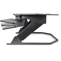 Poste de travail assise/debout pour bureau de coin Goya, Mod&egrave;le de bureau, 20" h x 42" la x 37-4/5" p, Noir FMT Sales Ltd