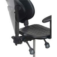 Heavy-Duty Ergonomic Stool with Adjustable Arm Rests, Stationary, Adjustable Height, 250 lbs. Capacity FMT Sales Ltd