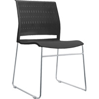 Chaises empilables, Polypropyl&egrave;ne, Hauteur 32-3/8", Capacit&eacute; 250 lb, Noir FMT Sales Ltd