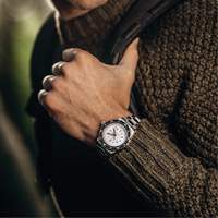 Arctic Edition Large Diver's Automatic GSAR Watch with Stainless Steel Bracelet, Digital, Battery Operated, 41 mm, Silver FMT Sales Ltd