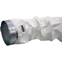 White 12" x 12' Distribution Ducting Kit, Adapter & Clamp FMT Sales Ltd