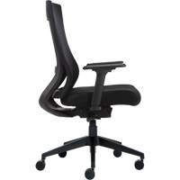 Chaise &agrave; dossier moyen avec m&eacute;canisme &agrave; basculement synchronis&eacute; &agrave; d&eacute;tection de poids , Mailles, Noir FMT Sales Ltd