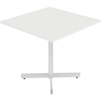 Newland Height-Adjustable Square Table, 36" L x 36" W x 29" H, 1" Top, Laminate, White FMT Sales Ltd