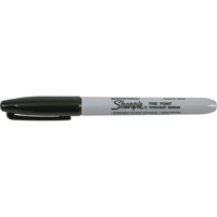Marqueurs permanents - #15, Noir, Pointe Fin FMT Sales Ltd