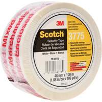 Scotch&reg; 3775 Box Sealing Tape with Message, Hot Melt Adhesive, 2 mils, 48 mm (1-22/25") x 100 m (328') FMT Sales Ltd